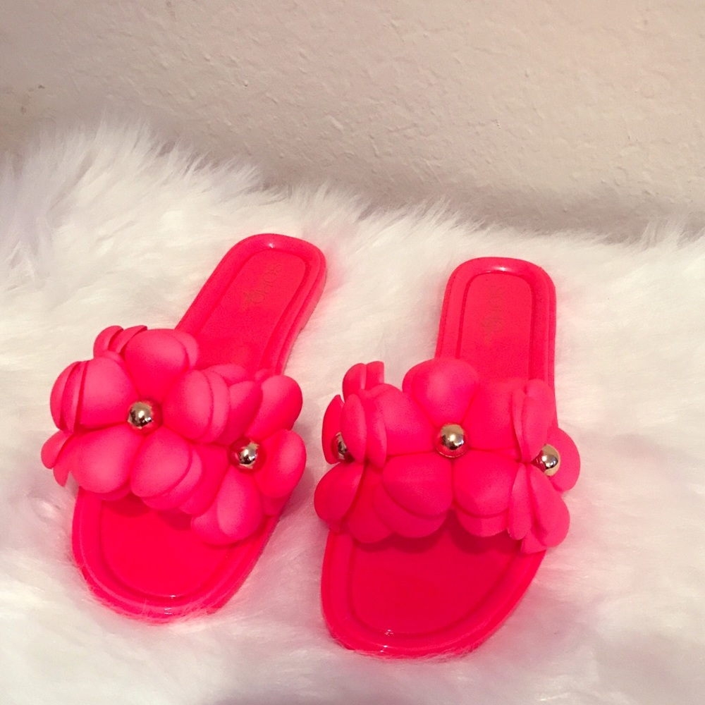 SOHO GIRL Fuchsia Sandals/Slides - Sz 9